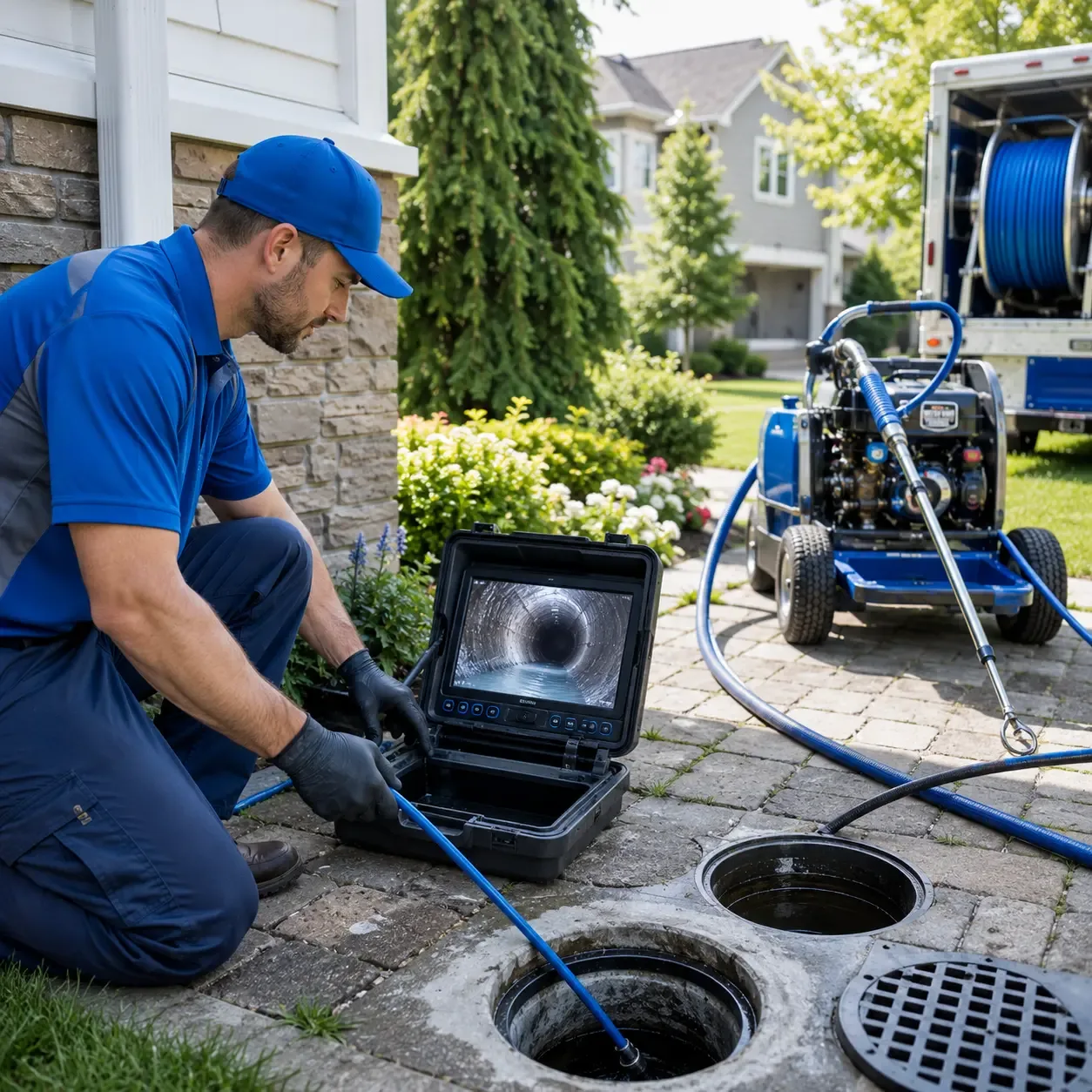 Outdoor drain cleaning professionals serving Dahinda, IL