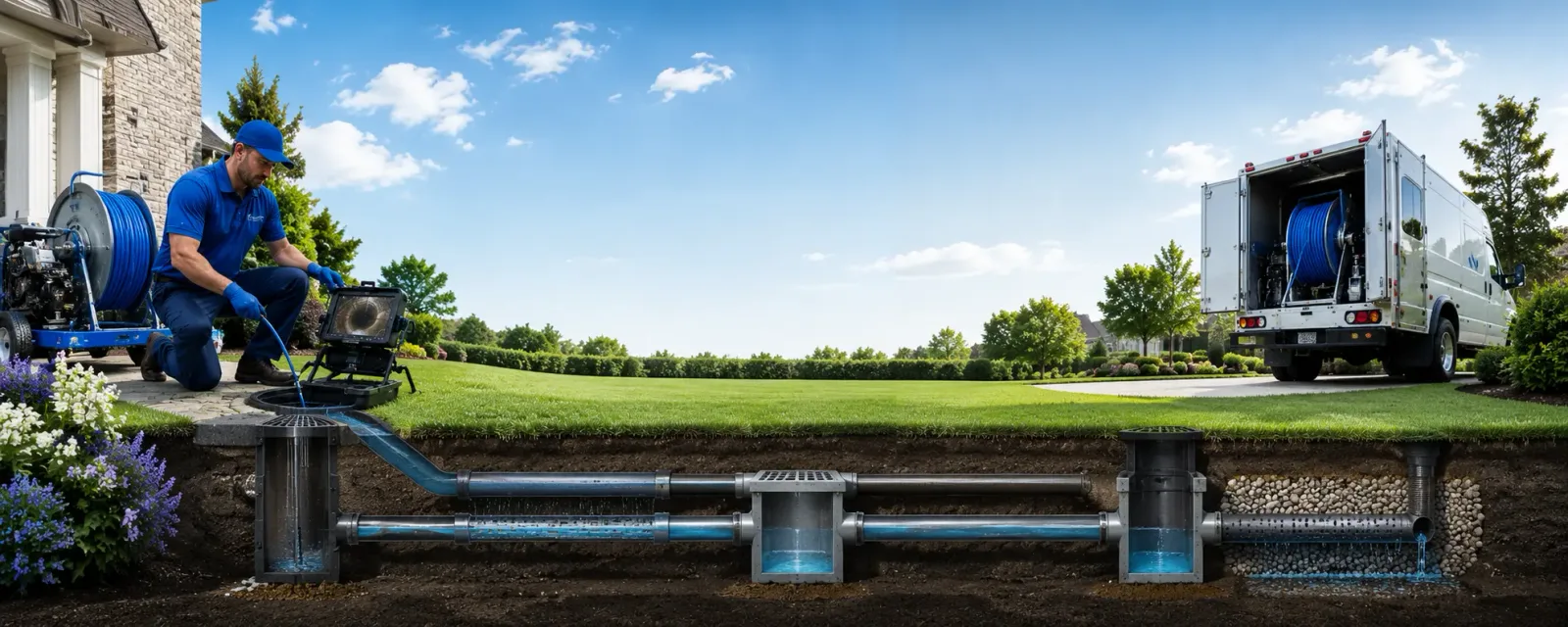 Outdoor drain cleaning information for Dahinda, IL